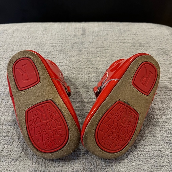 Robeez Baby Red Bow Leather Mary Jane size 12-18 month (like new condition!) - Picture 4 of 4